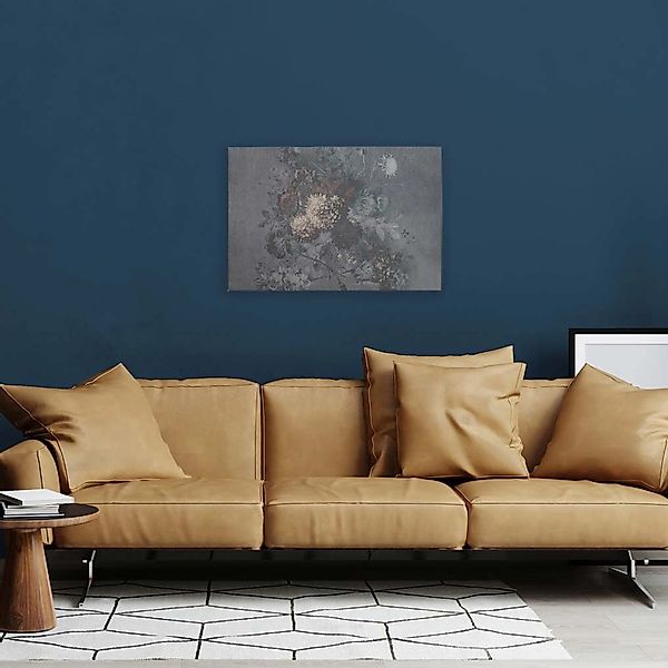 Bricoflor Skandinavisches Wandbild Mit Blumenstrauß In Pastellfarben Leinwa günstig online kaufen