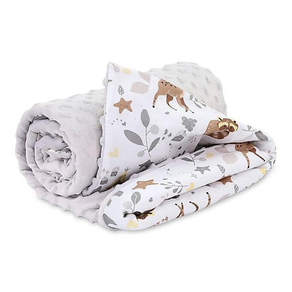 Wohndecke Babydecke Sommerdecke mit Minky 75x100 günstig online kaufen
