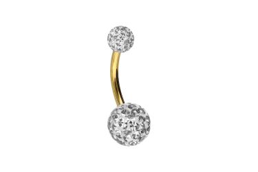 PIERCINGLINE Bauchnabelpiercing Chirurgenstahl Bananabell EPOXY-KUGELN (Ban günstig online kaufen
