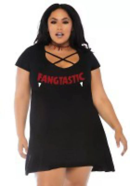 Kleid 'Fangtastic' mit Crossover-Akzent Queensize günstig online kaufen