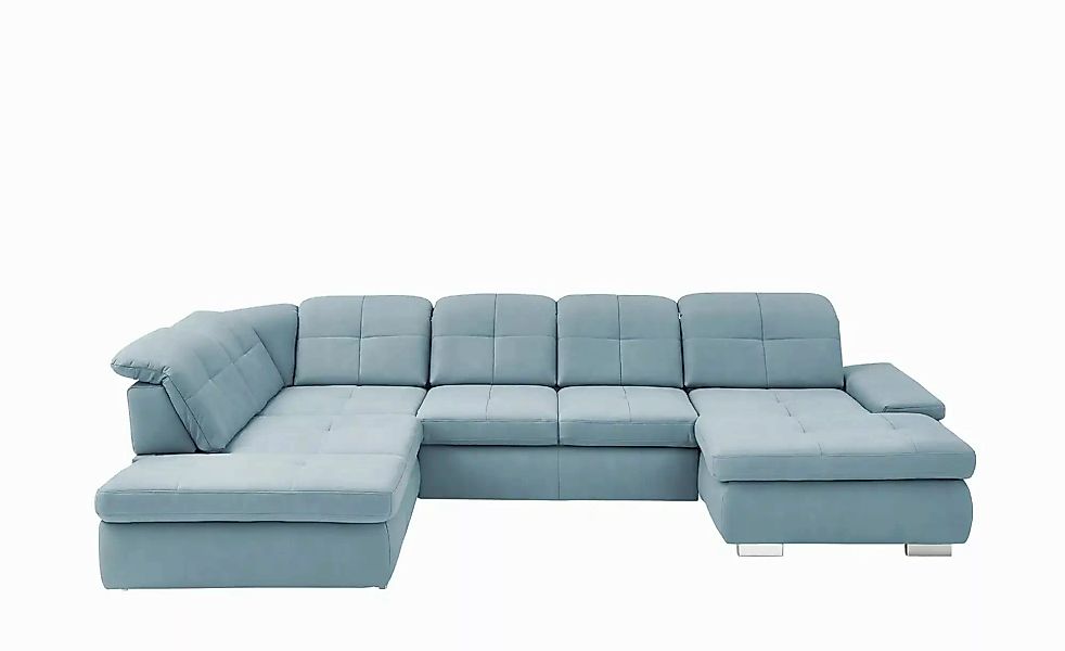 Lounge Collection Wohnlandschaft aus Mikrofaser Affair ¦ blau ¦ Maße (cm): günstig online kaufen