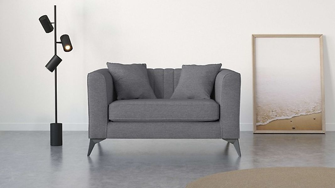 Places of Style Loveseat »MATTHEW Loungesessel, Maße B/T/H: 130/86/74 cm«, günstig online kaufen