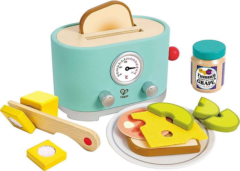 Hape Kinder-Toaster Kling, Pop-Up-Toaster-Set, (12-tlg), aus Holz günstig online kaufen