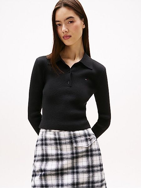 Tommy Jeans Polokragenpullover TJW ESSENTIAL POLO LS SWEATER günstig online kaufen