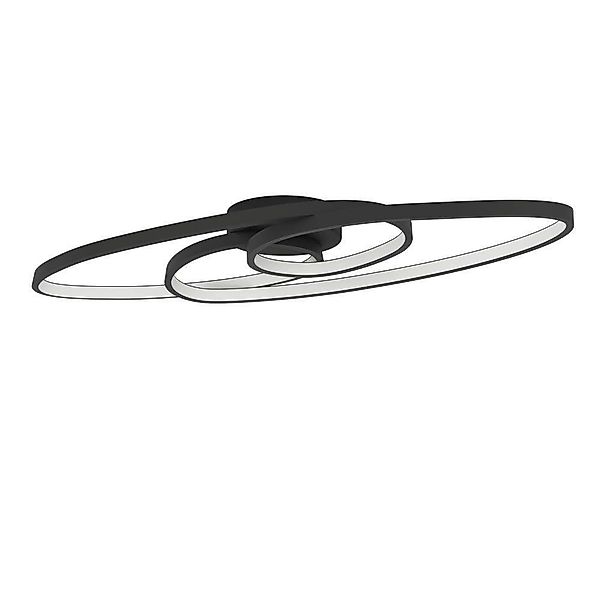 EGLO Deckenleuchte GIANELLA Deckenlampe, Alu, Stahl günstig online kaufen