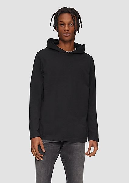 QS Langarmshirt Longsleeve mit Kapuze Garment günstig online kaufen