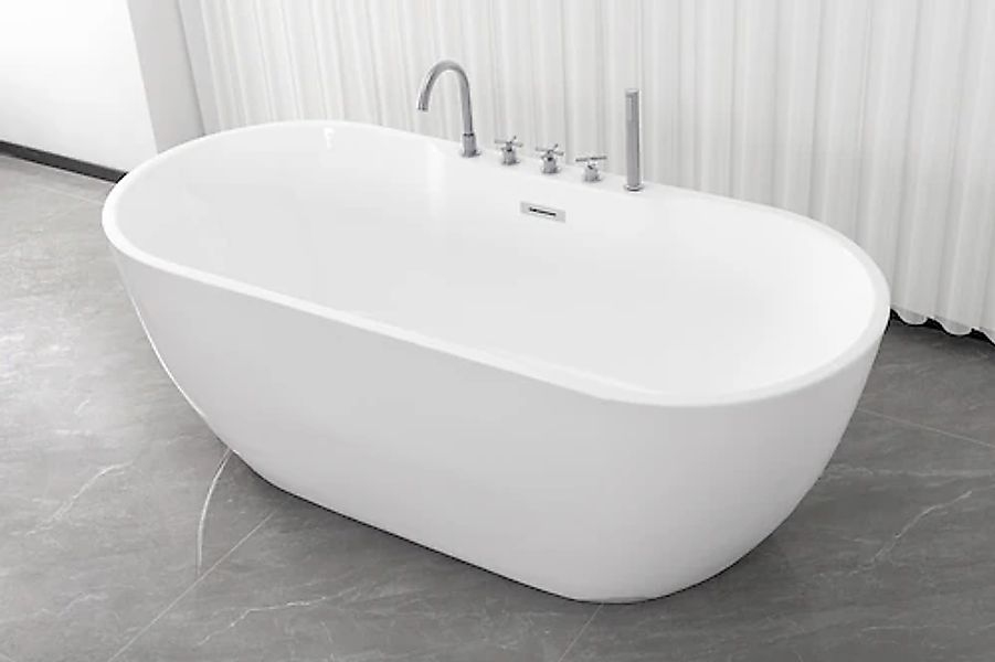 Sanotechnik Badewanne »ARUBA«, 170x75x58 cm, inklusive chromfarbener Armatu günstig online kaufen
