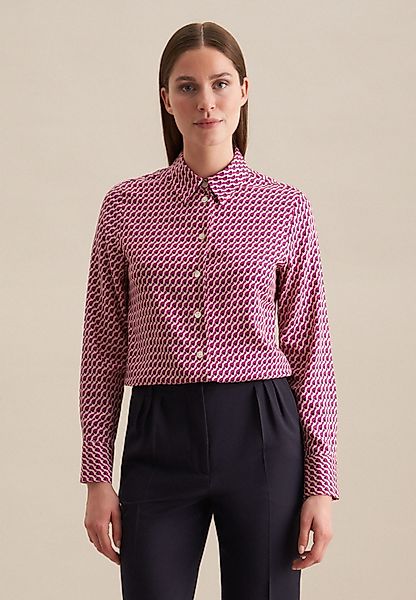 seidensticker Hemdbluse Schwarze Rose Langarm Kragen günstig online kaufen