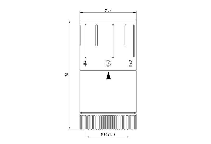 WITEN&NOCK Heizkörperthermostat Design Thermostatkopf M30x1,5mm Heizkörperv günstig online kaufen