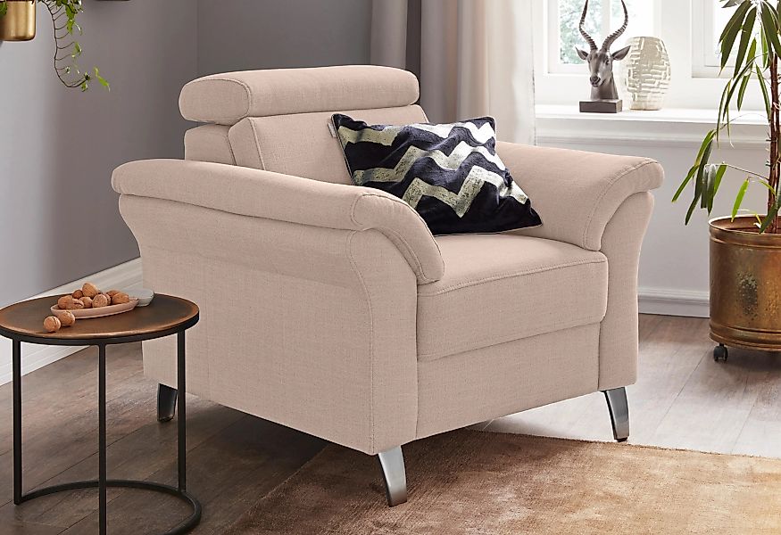 sit&more Sessel "Arngast", inklusive Federkern und Kopfteilverstellung günstig online kaufen