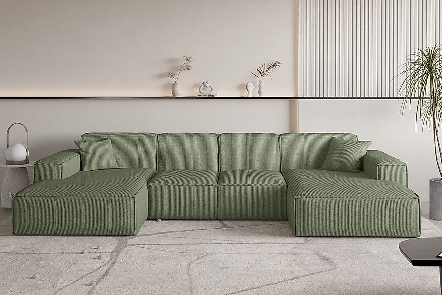 Fun Möbel Wohnlandschaft Sofa U-Form CELES günstig online kaufen
