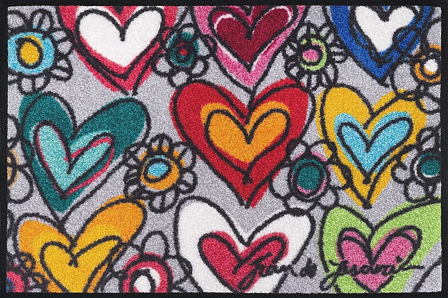 wash+dry by Kleen-Tex Fußmatte With Love, günstig online kaufen