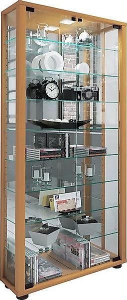 VCM Vitrine "VCM Glasvitrine stehend  Vitrine Glas mit ESG-Sicherheitsglas günstig online kaufen