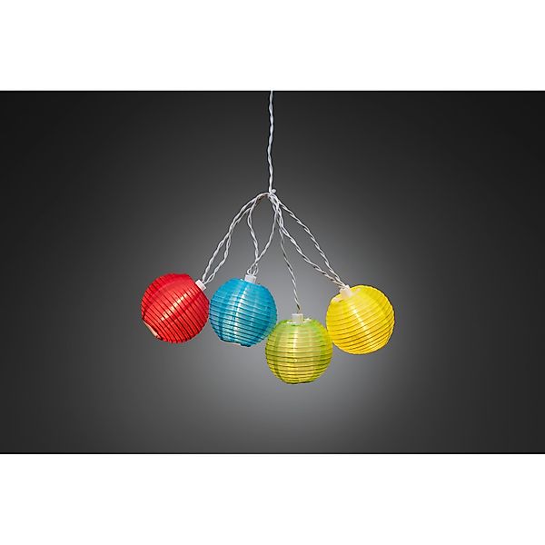 Konstsmide LED-Dekolichterkette 20 bunte Kugellampions außen günstig online kaufen