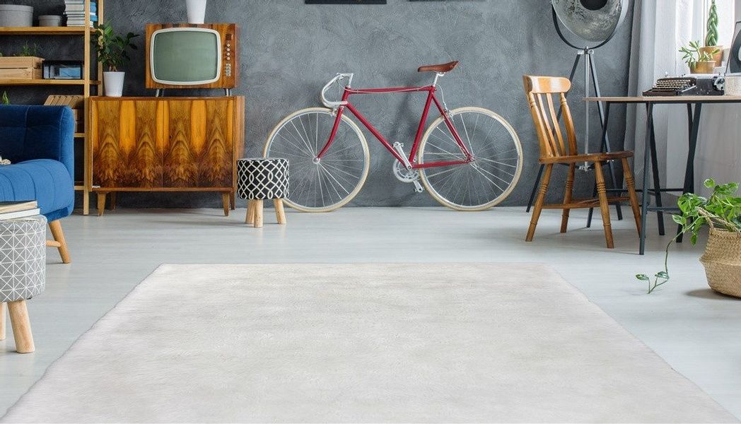 Arte Espina Fellteppich »Rabbit 100« rechteckig 45 mm Höhe Kunstfell, Kanin günstig online kaufen