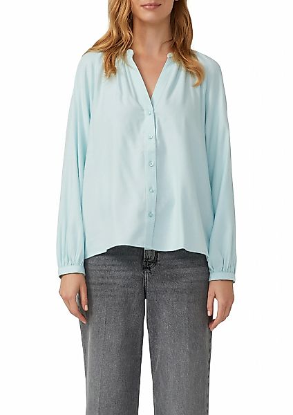 s.Oliver Flanellbluse mit Raffung günstig online kaufen