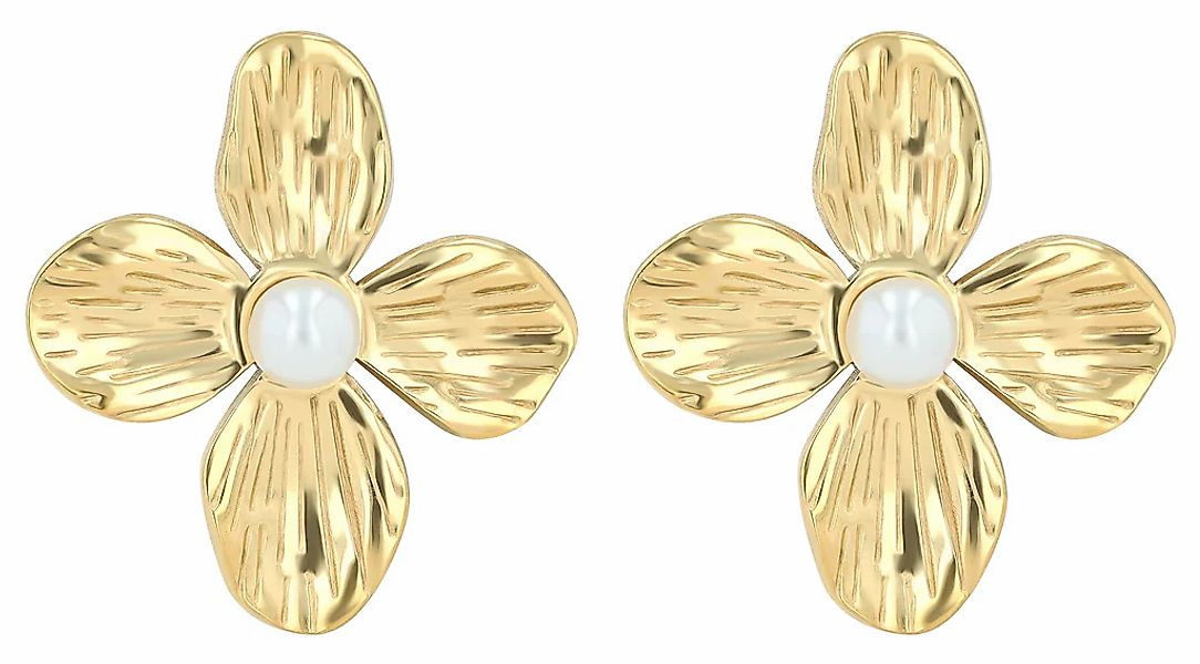 Adelia´s Paar Ohrhänger "Damen Ohrringe – Ohrstecker aus Edelstahl mit Perl günstig online kaufen