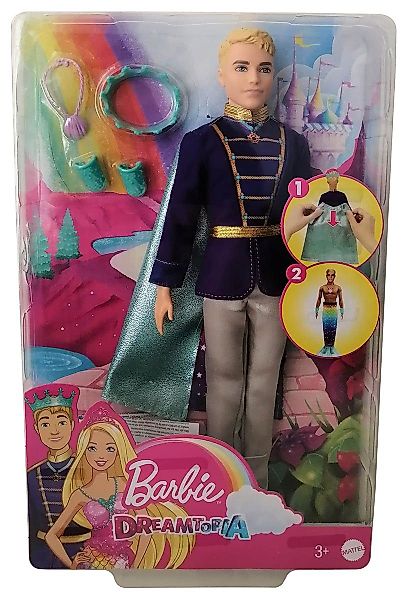 Barbie Meerjungfrauenpuppe Mattel GTF93 Dreamtopia Ken günstig online kaufen