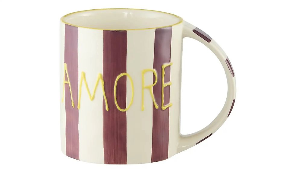 Jumbobecher Amore   ¦ rot ¦ Steinzeug/Steingut ¦ Maße (cm): B: 15 H: 11 T: günstig online kaufen