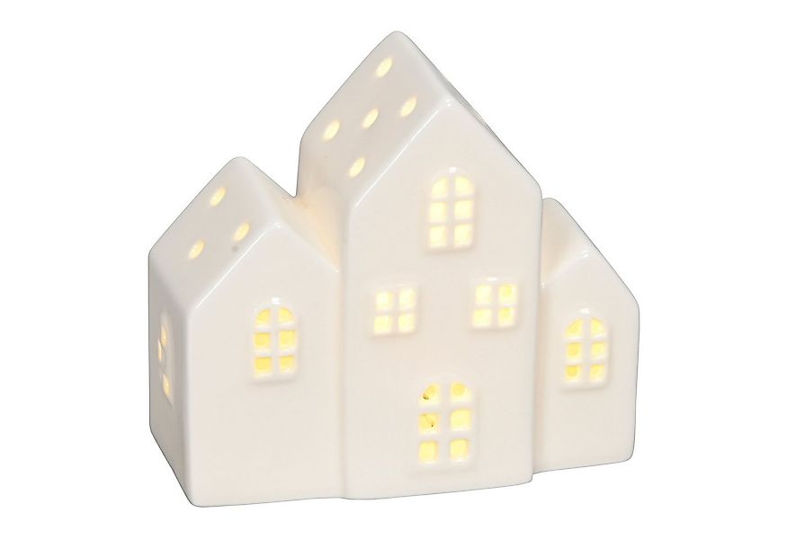matches21 HOME & HOBBY Dekofigur Weiße Lichthäuser 11 x 8,5 cm als Winterde günstig online kaufen