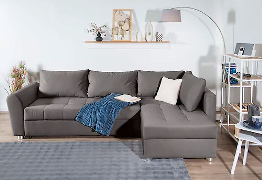 COLLECTION AB Ecksofa »JANA XL-Sofa L-Form«, inkl. Bettfunktion, Bettkasten günstig online kaufen