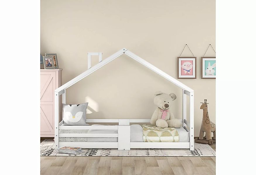 BlingBin Hausbett Kinderbett (1-tlg., mit Reißbrett, Rausfallschutz, 90 x 2 günstig online kaufen