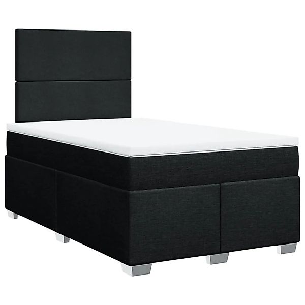 vidaXL Boxspringbett mit Matratze Schwarz 120x190 cm Stoff 3292722 günstig online kaufen