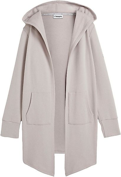 bonprix Sweatjacke mit Nahtreißverschluss, aus Baumwolle und Polyester günstig online kaufen