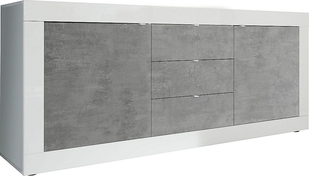 INOSIGN Sideboard Basic Breite 210 cm, Kommode 2 Türen, 3 Schubkästen, Anri günstig online kaufen