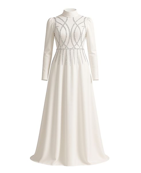 fashionshowcase Satinkleid Maxikleid in Satinoptik mit günstig online kaufen