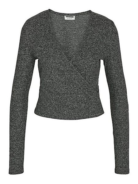 Noisy may Shirttop V-Neck Wrap Langarm Regular Fit NMCITY L/S V-NECK WRAP T günstig online kaufen