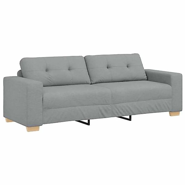 vidaXL 3-Sitzer-Sofa Hellgrau 180 cm Stoff 4105088 günstig online kaufen
