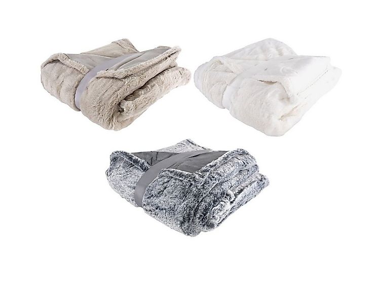 Wohndecke Kuscheldecke super weich Fellimitat 150x200 Wohndecke 3 Farben wä günstig online kaufen