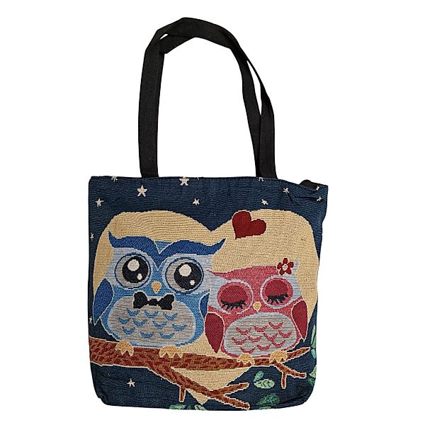 Dark-Desires Schultertasche Jute Einkaufstasche Eule "Owls günstig online kaufen