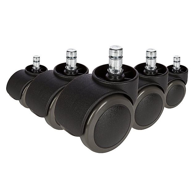 hjh OFFICE Stuhlrolle Stuhlrollen 5x ROLO 11mm/50mm Metall, Kunststoff, (5e günstig online kaufen