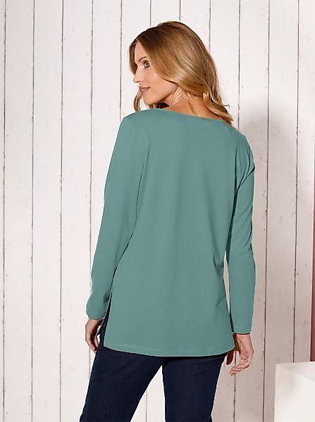 Classic Basics Langarmshirt "Longshirt" 1 Stk. tlg. günstig online kaufen