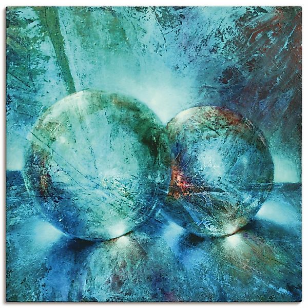 Artland Wandbild "Zwei blaue Murmeln " Muster 1 Stk. tlg. als Alubild, Lein günstig online kaufen