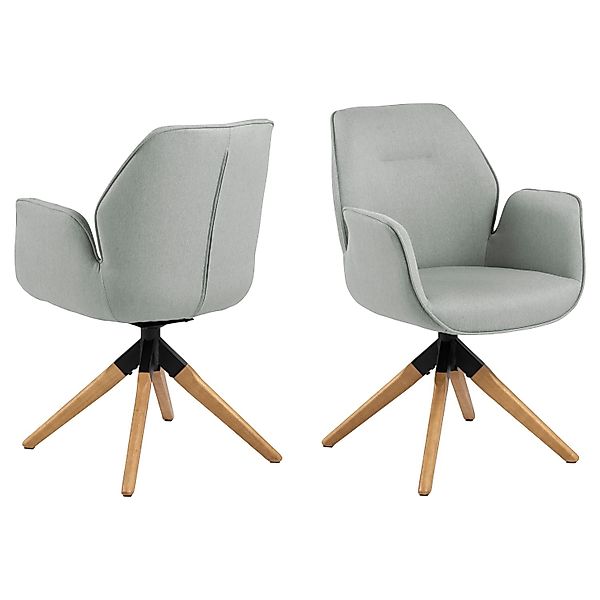 ACTONA GROUP Esszimmerstuhl "Alma" () 1 Stk. Polyester mit eleganten Kedern günstig online kaufen