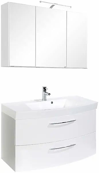 welltime Badmöbel-Set »Florida«, (2 St.), Breite 100 cm, Waschtisch mit gew günstig online kaufen