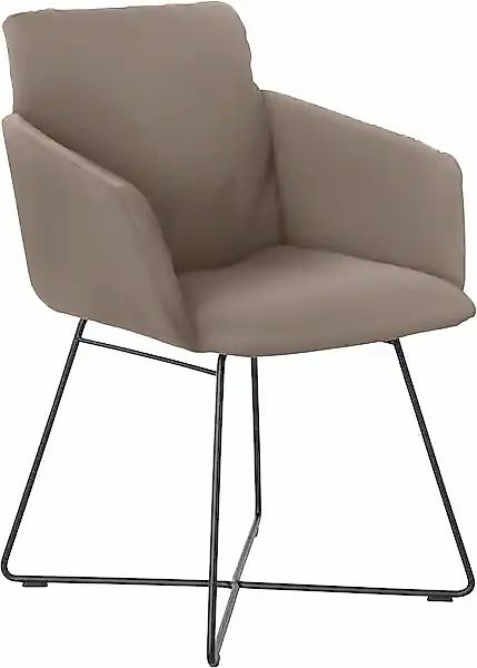 W.SCHILLIG Armlehnstuhl »jakob« () mit Drahtrohrgestell in Schwarz pulverbe günstig online kaufen