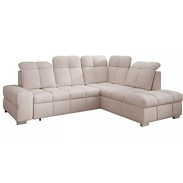 NEXT COLLECTION Ecksofa PRESTIGE L, Hohe Rückenlehne, Schlaffunktion, Bettz günstig online kaufen