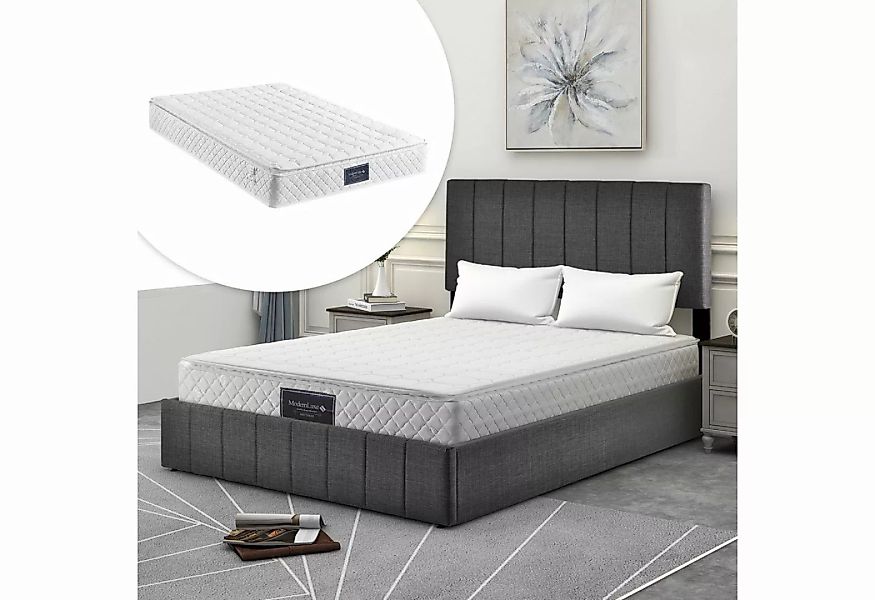 MODFU Polsterbett Doppelbett Bett Funktionsbett Hydraulisch ohne Matratze 1 günstig online kaufen