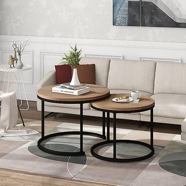 HAUSS SPOLE Couchtisch Runder Couchtisch 2er günstig online kaufen