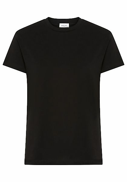 Replay T-Shirt mit Rundhals, reine Baumwolle günstig online kaufen