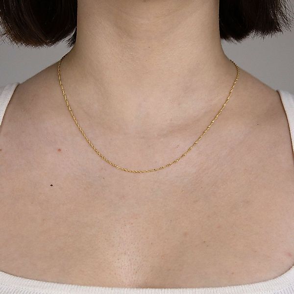 HOPLO Goldkette Goldkette Singapurkette Länge 40cm günstig online kaufen