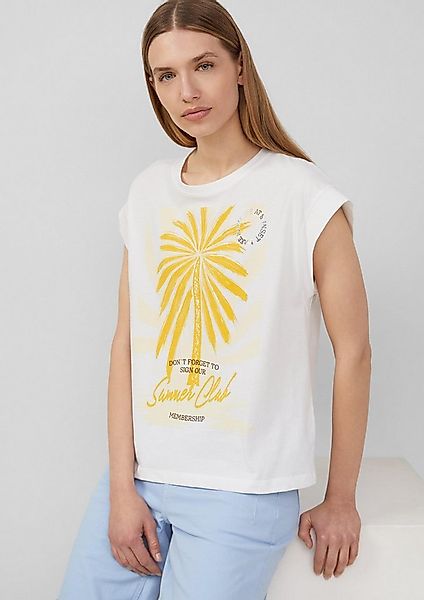 s.Oliver Kurzarmshirt T-Shirt T-Shirt im Relaxed Fit mit Folienprint günstig online kaufen
