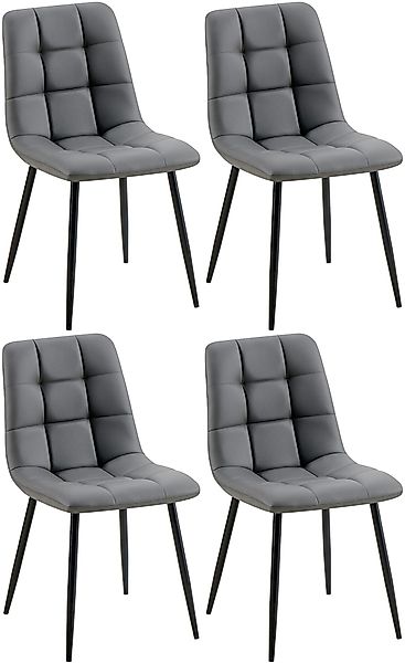 CLP Esszimmerstuhl Antibes (4er Set), Kunstlederbezug günstig online kaufen