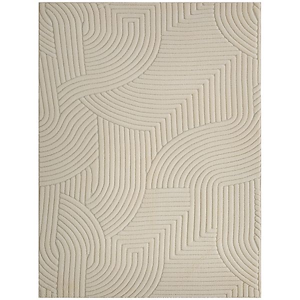 HOMCOM Teppich Wohnzimmer 160 x 120 cm, geometrischer flauschiger rutschfes günstig online kaufen