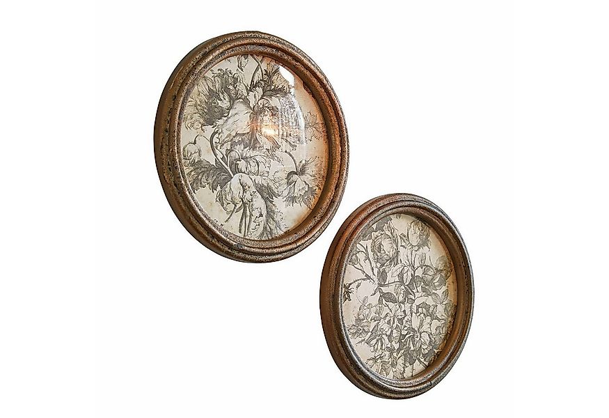 Mirabeau Wanddekoobjekt Bild 2er Set Phaurette antikgold günstig online kaufen