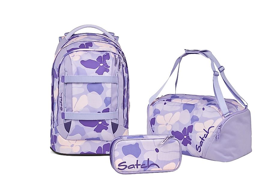 Satch Schulranzen Schulrucksack-Set PACK Lilac Blossom günstig online kaufen